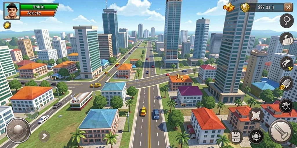 9zk - Pemandangan aksi saat memasuki level baru.