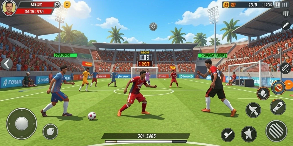 s9s9 - Tampilan peta level yang penuh warna.